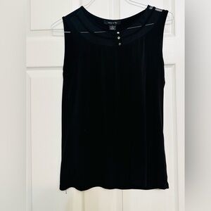Nicole by Nicole Miller Black Tank Top